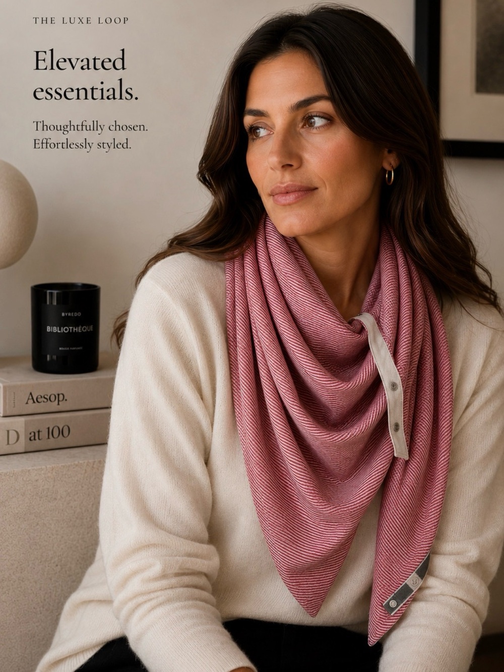 lululemon athletica Rose-Striped Lightweight Wrap Scarf